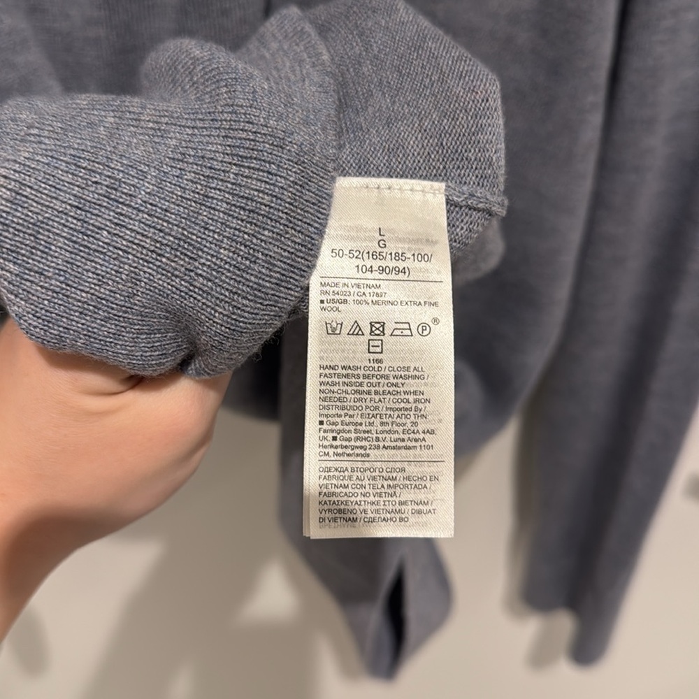 Banana Republic Gray Zip Up Sweater - Picture 5 of 5